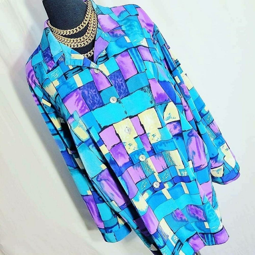 Vintage Teddi Blouse Size 2X